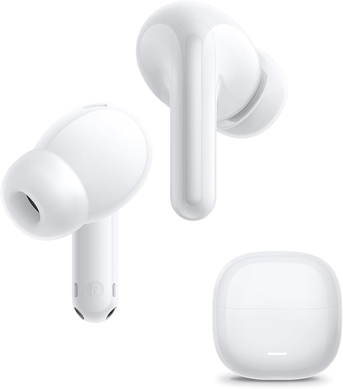 Redmi Buds 8 Lite Wireless Earbuds, 42dB Hybrid Active Noise Cancellation, 8H/36H Battery, 12.4mm Dynamic Driver, Fast Charging, Dual-Mic Clear Calls, Google Fast Pair, White