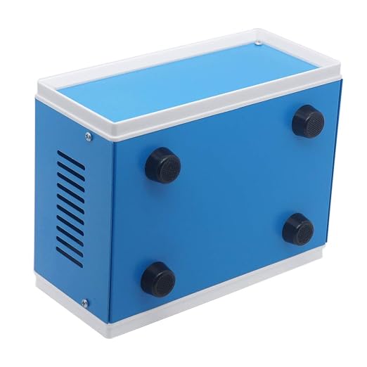 Zulkit Electronic Enclosures Blue Metal Enclosure Project Case DIY Box Junction Case Enclosure Preventive Case 6.7 x 4.3 x 3.1 inch(170 x130x80mm)