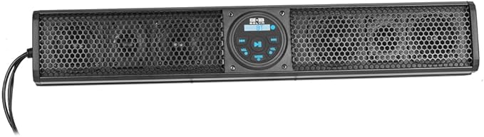 BELVA BASB26v2 26” 500W Amplified Weatherproof Bluetooth Soundbar for UTV/ATV/SxS/Golf Cart, 6-Speakers, Remote Control, Preset Equalizer, Fits 1.5" - 2" Roll Bars