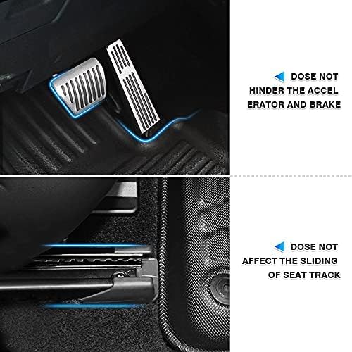 T TGBROS Floor Mats for Land Rover Range Rover Velar/Jaguar F-Pace 2017-2025 2026 All Weather Protection TPE 2 Rows Floor Liners Custom Fit for Range Rover Velar Accessories Car Mats Non-Slip Black