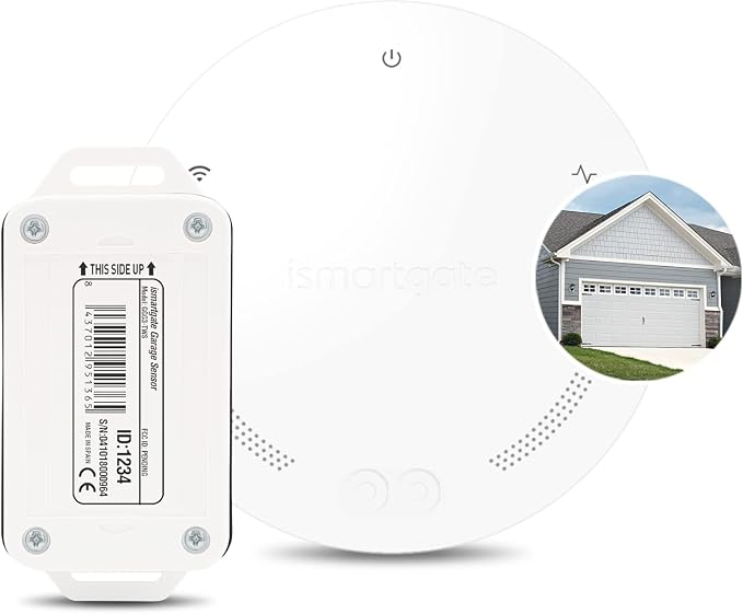 ismartgate MINI Smart Garage Opener - Universal WiFi Remote Controller Compatible with Alexa, Google Home, iPhone, Android,Door Left Open Alert, Door Security Systems. No Hub Needed.