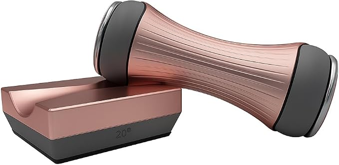 Onze Rolling Knife Sharpener | For 15 18 20 22 Degree Knives | Ceramic Whetstone & Diamond Grit | Strong Magnet Anti Rolling Ergonomic Grip | Pink Gold