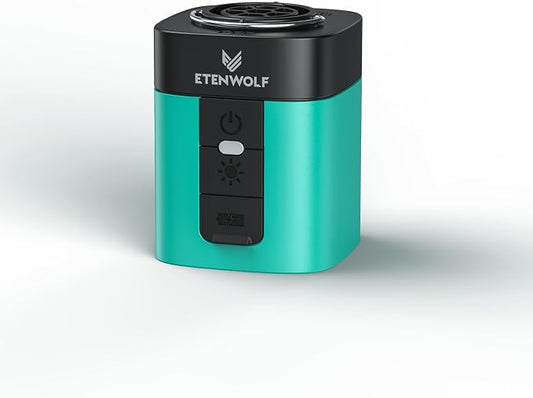 ETENWOLF AIR 3 Air Pump for Inflatables with 2600 mAh Battery & Camping Light, Ultra-Fast and Mini Electric Air Pump, Inflate Deflate for Air Mattress, Pool Floats, Vacuum Storage Bags