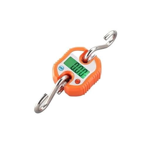 Digital Luggage Scale, Electronic Scale, LCD Backlight, Maximum Weight 150kg Mini,for Suitcase Hanging Weight(Orange)