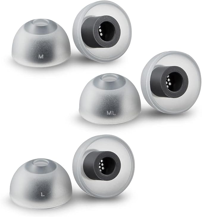 AZLA MAX ASMR Standard Earbud Tips, Medical Silicone IEM Ear Tips | Pressure-Free Fit, Compatible with Sony WF-1000XM6, WF-1000XM5, Beats Power Beats Pro 2, and other wireless earbuds