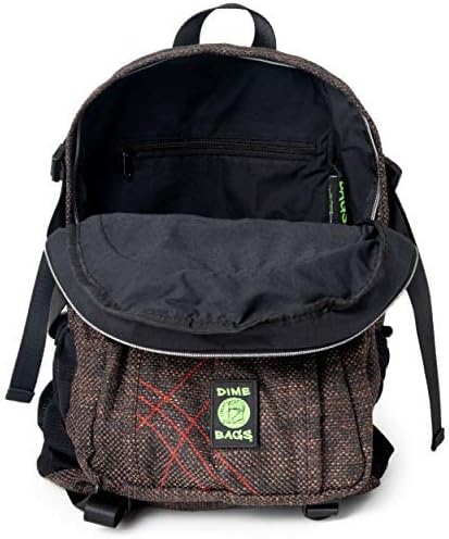 Dime Bags Backpack For Travel & School, Durable Hempster Material, 9 Storage Compartments & 2 Side Bottle Pockets, Fits 17” Laptop, Adjustable Padded Straps, Hidden Internal Pocket (Magenta)
