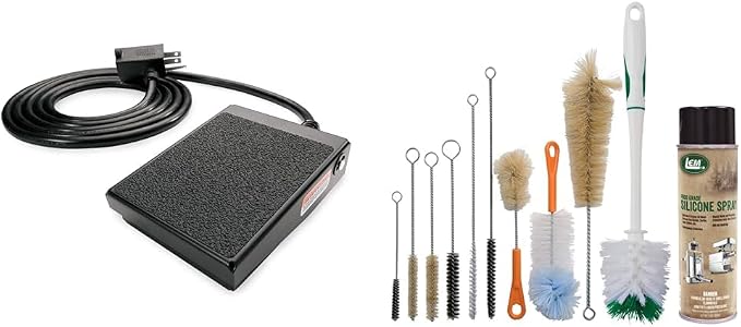 LEM Grinder Foot Switch & 11pc Grinder Cleaning Kit