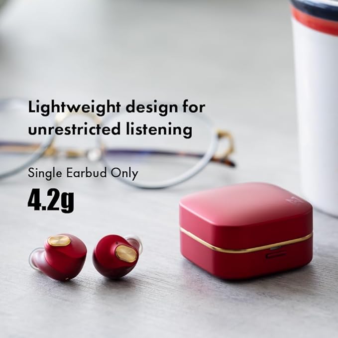 AVIOT TE-Q3 Small Active Noise Cancelling Wireless Earbuds, Bluetooth 5.3, Multipoint Connection, Built-in Mic, Medical Grade Silicone, Up to 42 Hours Playtime, IPX4 Waterproof (Black)