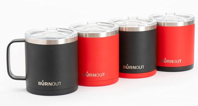 BURNOUT 2.0 Instant Drinkability Temperature Control Mug (14 oz Black)