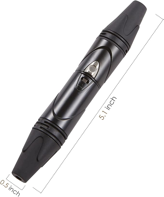 MFL. 3-Pin XLR Cable Connector Male and Female with Nickel Housing and Silver Contacts Mic Cable Plug Connector Audio Socket, Black, 4 Pairs