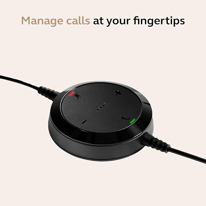 Jabra Evolve 30 II (2025 Edition) Wired Dual-Ear Headset with Mic - 3.5mm Jack or USB-A/USB-C Connectivity, Noise-Canceling Microphone, Works with Online Meeting Platforms - Black