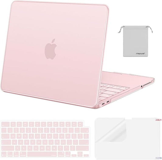 MOSISO Compatible with MacBook Neo Case 13 inch 2026 Release Model A3404 with A18 Pro Chip, 4 in 1 Kit Precision Fit Crack & Scratch Resistant Protective Hard Shell Case Cover, Blush