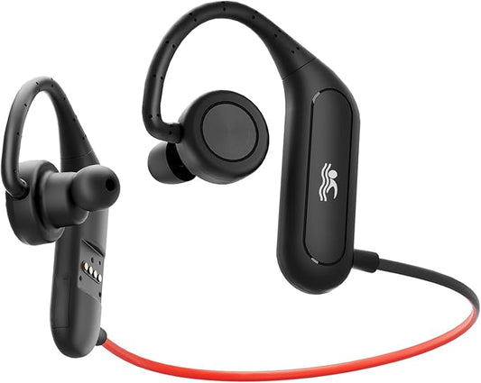 Swimming Headphones, IPX8 Waterproof Earbuds with 32GB MP3 Player | Bluetooth 5.2 Wireless | Noise Isolation Secure Fit for Underwater Music Swimming, Sports, Gym