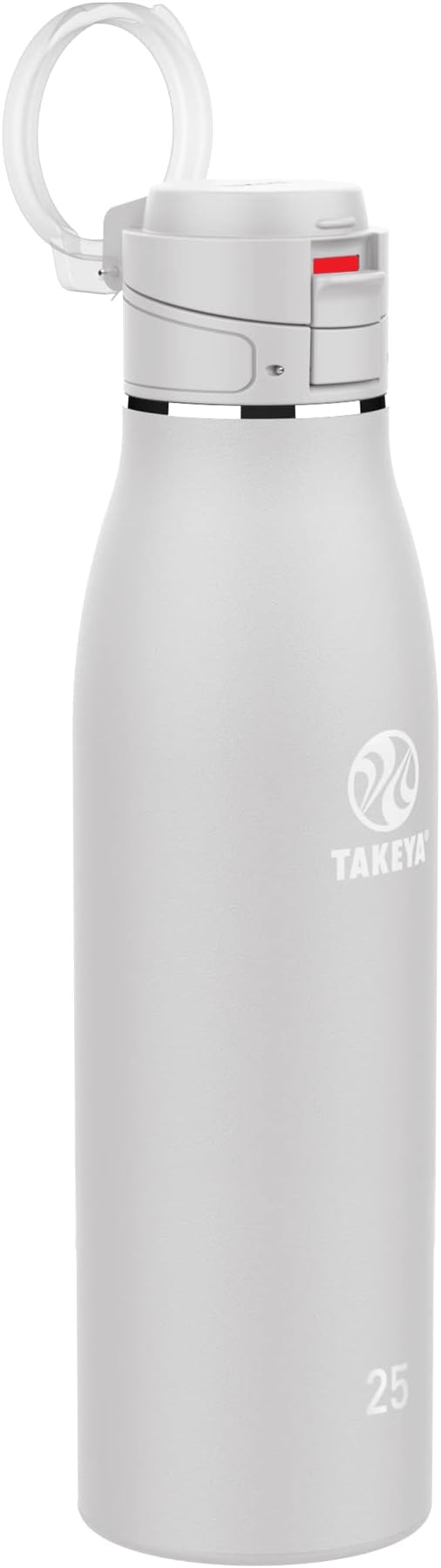 Takeya Traveler Stainless Steel Travel Coffee Mug with Flip-Lock Lid (25 oz, Dodgeball Grey) - Leakproof Insulated Mug for Coffee & Tea