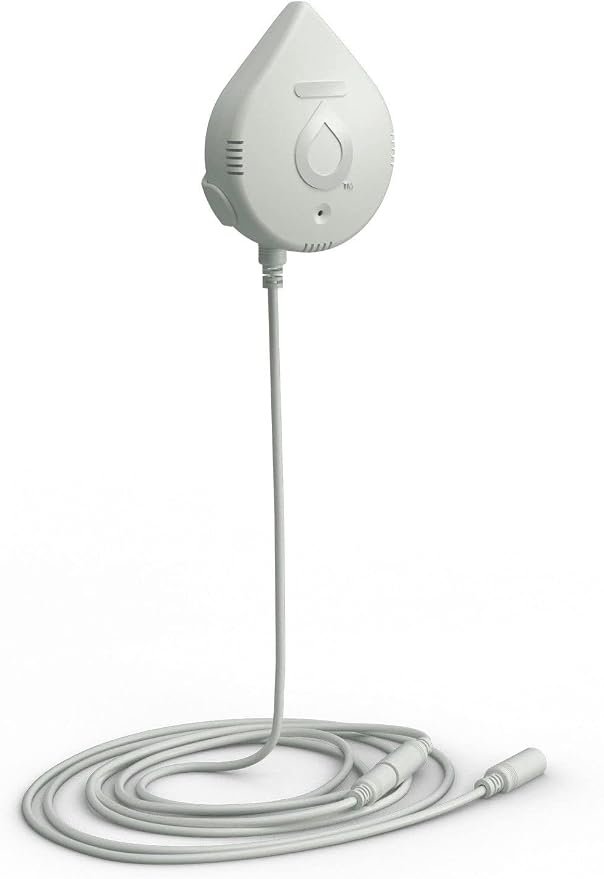 Moen 920-005 Flo Smart Water Leak Detector, White, 3-Pack with 3-Pack 6-Foot Leak Sensing Cable