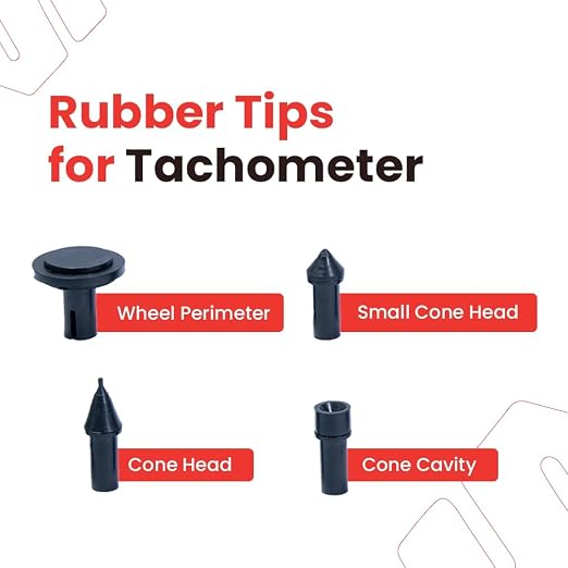 HTM-890 Digital Tachometer: 2-in-1 Contact Cum Non-Contact RPM Meter | Measure Speed of Motors, Engines, Drills & All Industrial Use | Memory Recall, Low Battery Indicator & More | 2025 Top Model