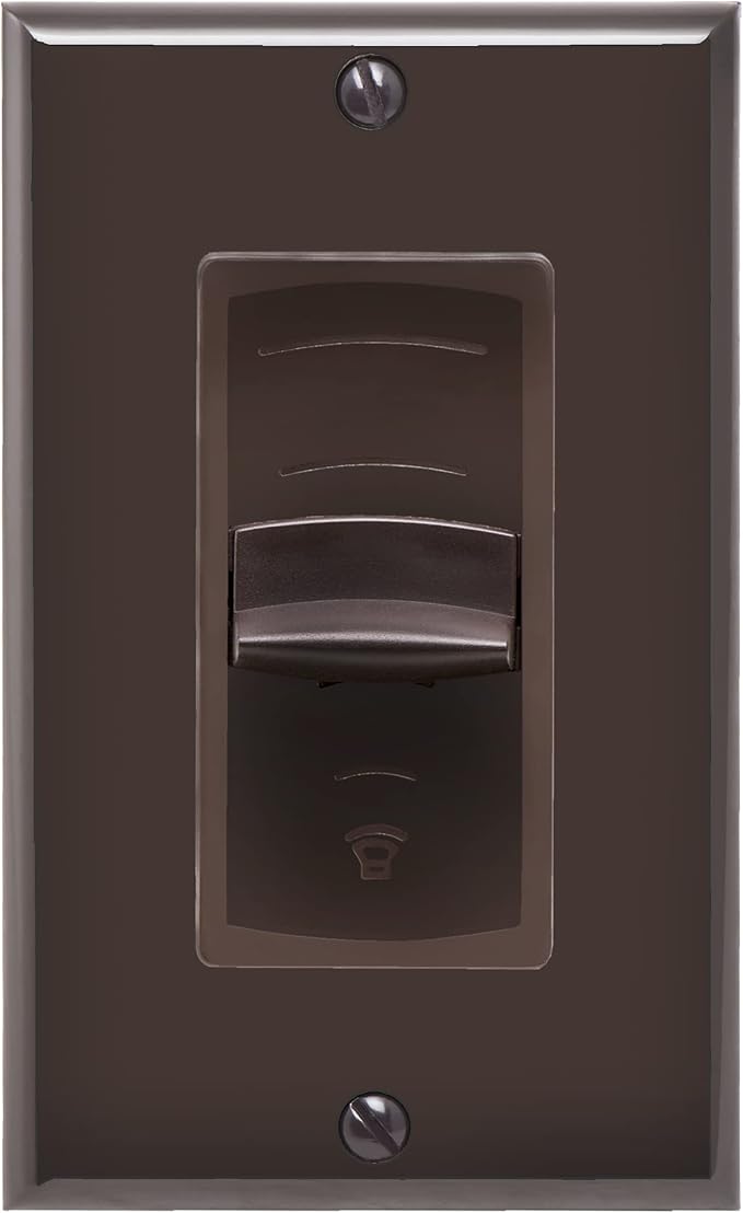 OSD Audio 300W in Wall Volume Control Impedance Matching for Home Speakers, Slider Brown VMS300