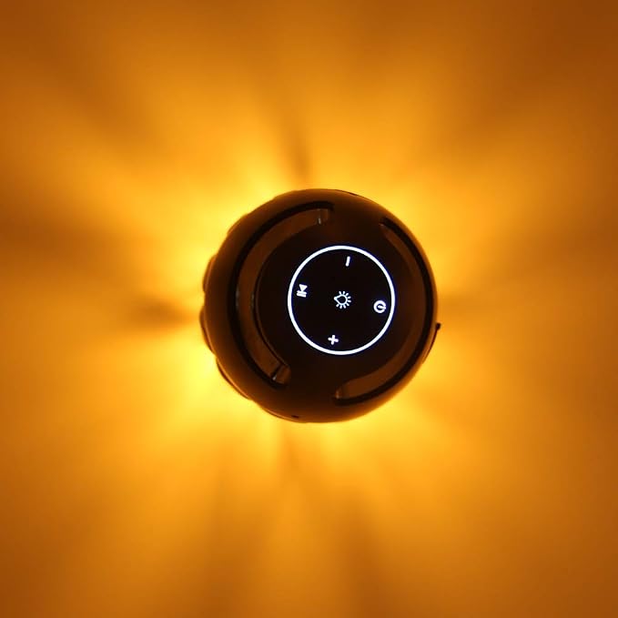 Outdoor Bluetooth Speaker with Flame Atmosphere, Electronics Gifts for Men, Women, Cool Gadgets for Porch Garden Parties, BT5.3, 5W Stereo Sound, Waterproof Wireless Speaker with Led Torch Light