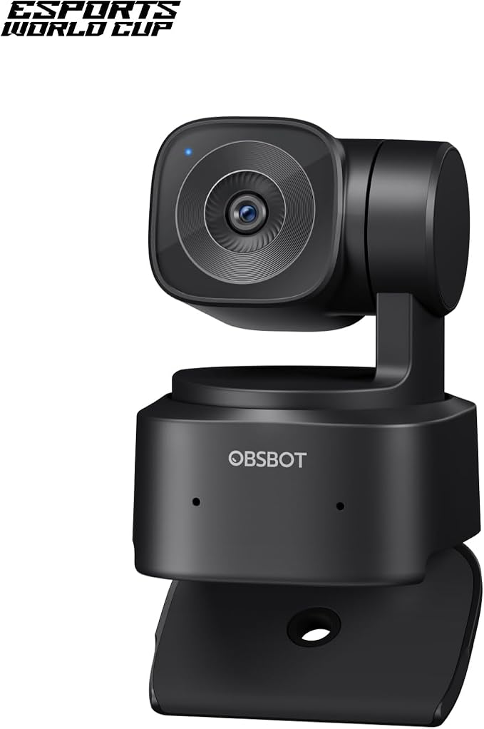OBSBOT Tiny SE 1080P 100FPS Webcam for PC, AI Tracking PTZ Streaming Camera with 1/2.8" Sensor, Gesture Control, Dual ISO, Staggered HDR, Web Camera for Desktop Computer, Laptop, Meeting, Video Calls.