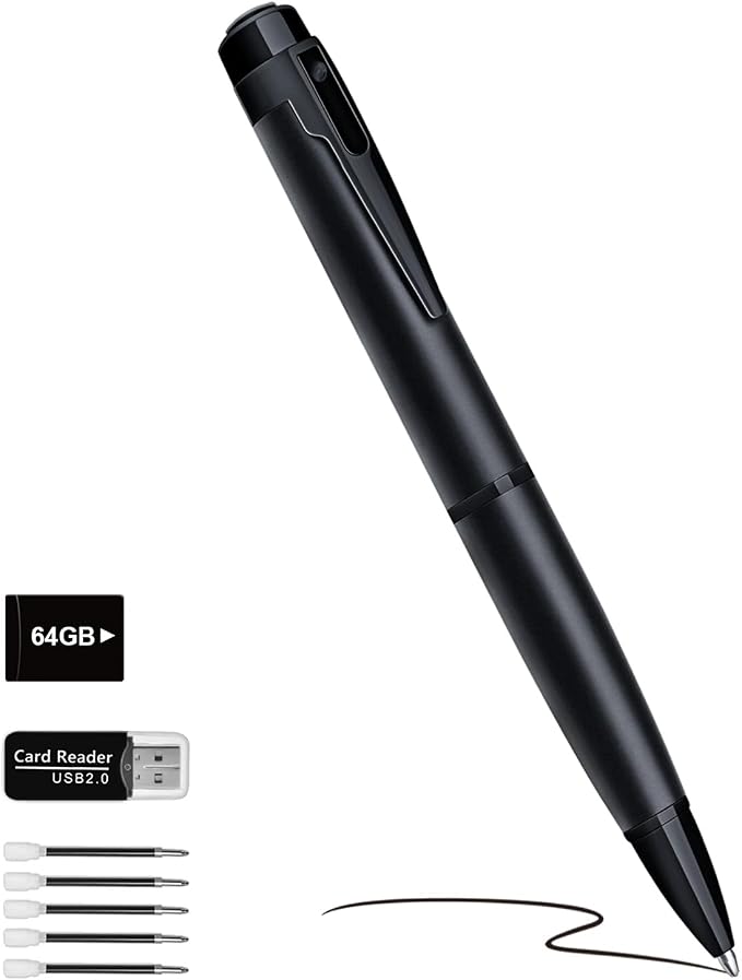 XISRU 64GB Small Nanny Cam Security Camera,1080P Motion Detection (Royal Black)