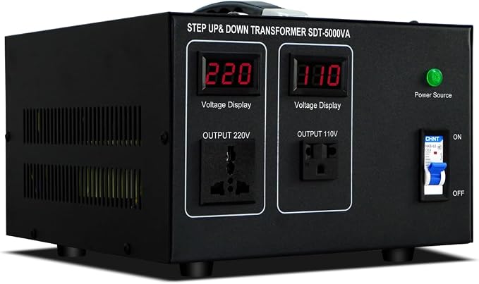 Step Down/Up Transformer 220v to 110v, 5000W Voltage Converter 110 to 220 Heavy Duty Power Transformer