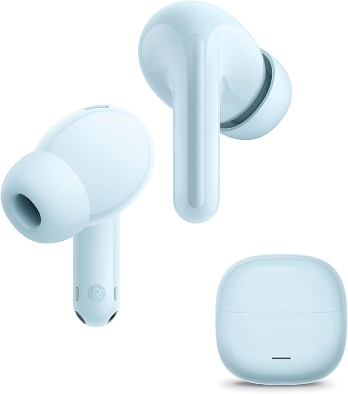 Redmi Buds 8 Lite Wireless Earbuds, 42dB Hybrid Active Noise Cancellation, 8H/36H Battery, 12.4mm Dynamic Driver, Fast Charging, Dual-Mic Clear Calls, Google Fast Pair, Blue