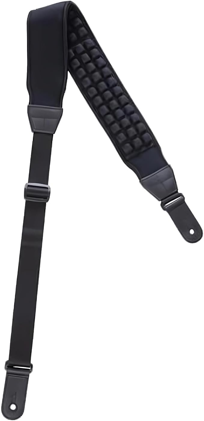 KLIQ AirCell Guitar Strap for Bass & Electric Guitar with 3" Wide Neoprene Pad and Adjustable Length
