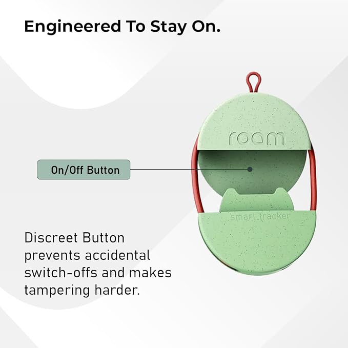 ROAM SMART TRACKER - Bluetooth Tracker & Item Locator for Keys, Luggage, Kid & Pet Gear, (iOS, Android), No App or Subscription, Fast Setup, Waterproof | 2-Pack, Green
