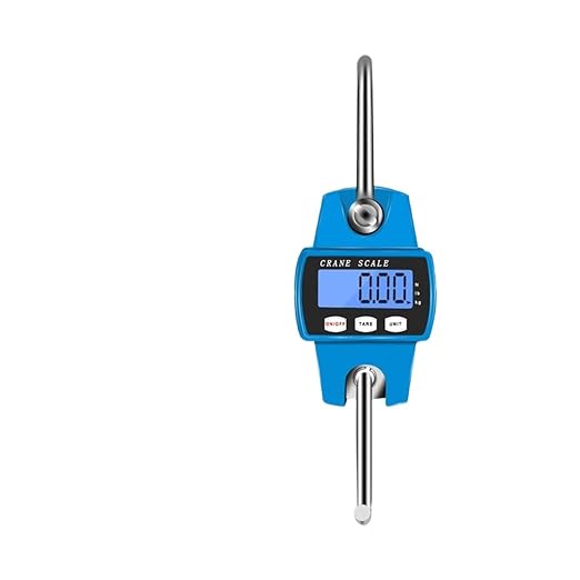 Hanging Scale, 300kg/50G Crane Scales Hook Scale Home Electronic Balance Industrial Loop Weight Heavy Duty Digital Hanging Kitchen Tool for Gym,Hunting,Travelling(Black)