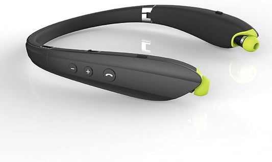 Neckband Bluetooth Headphones Wireless Earbuds Noise Cancelling Headphones Neckband Earbuds with Magnetic Design Wireless for Sport Support Retractable and Foldable (Gray)