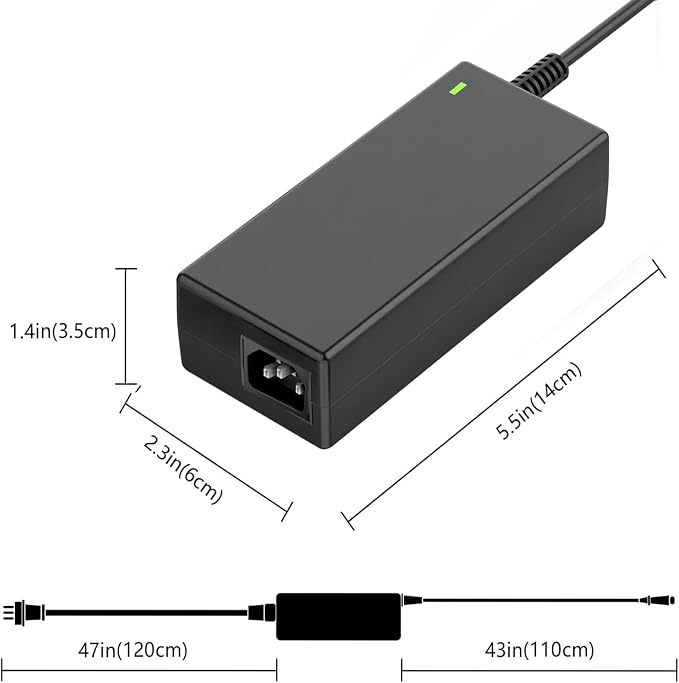 24V USB-C AC DC Adapter Compatible with Toast Flex 14 22 Receipt Printer TP200 SOY-2400400 TK200 TK300 TT200 TT201 TT202 TT203 TT204 TT500 TT501 Terminal Data Processing Machine Power Supply