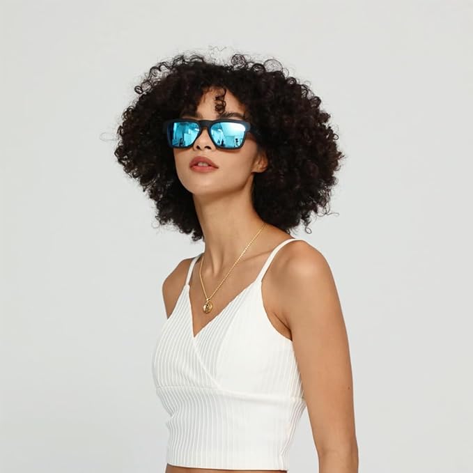 OhO sunshine, Polarized Sunglasses with Bluetooth Speaker, Open Ear Audio, Athletic/Outdoor UV Protection and Voice Control
