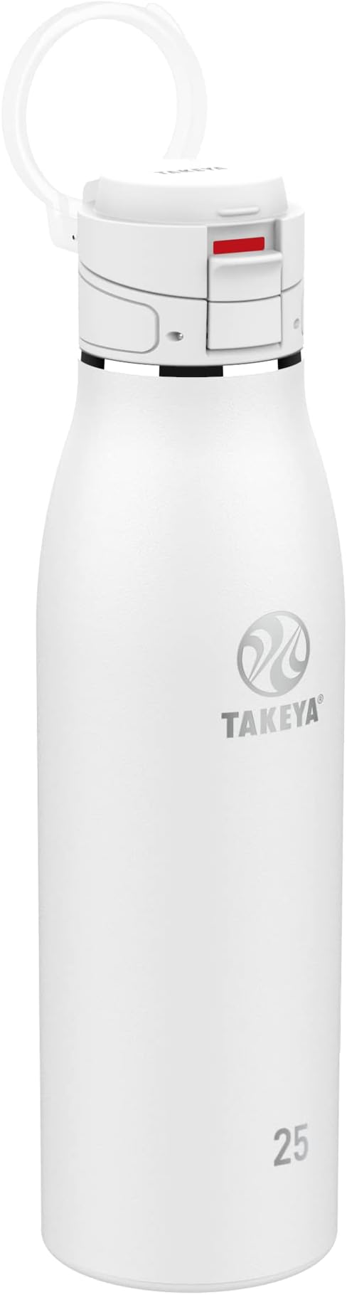 Takeya Traveler Stainless Steel Travel Coffee Mug with Flip-Lock Lid (25 oz, Arctic)- Leakproof Insulated Mug for Coffee & Tea