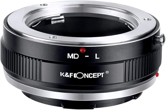 K&F Concept Lens Mount Adapter MD-L Manual Focus Compatible with Minolta Rokkor (SR/MD/MC) Lens to L Mount Camera Body
