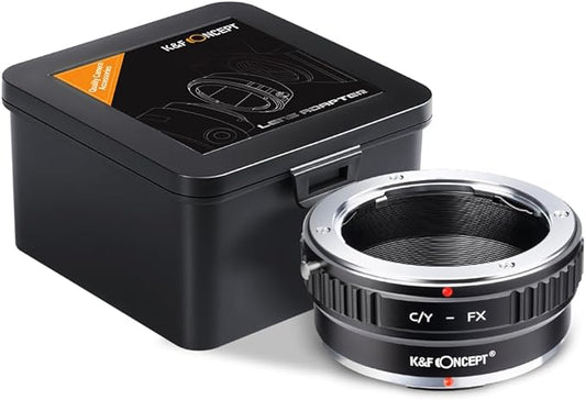 K&F Concept Lens Mount Adapter Compatible with Contax/Yashica (Also Know as c/y) Lens to Fujifilm X-Pro1 Mirrorless Camera