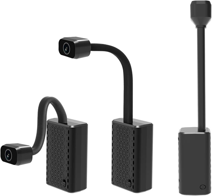 W-G2 Mini Goose-Neck Wireless Security Camera with Battery and Magnet | 2K HD Indoor Camera with Built-in Hotspot, Color Night Vision, Motion Detection, SD & Cloud Storage, Phone&PC Monitoring