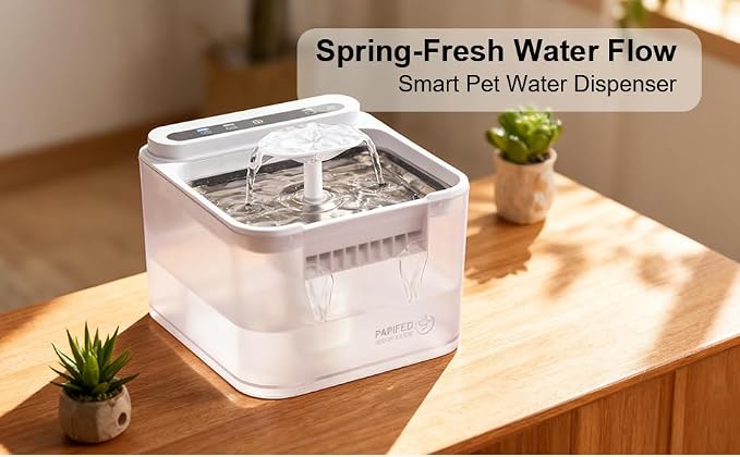 Automatic Cat Feeder with Camera+ Cordless Cat Water Fountain Set 1080 Video with Night Vision Rechargetable Battery Operated Cat
