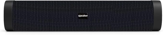 Portable Bluetooth Speaker Home Wireless Sound Bar, Home Theater Speaker System Compatible for PC, Laptop, Smartphones (Black & Gray)