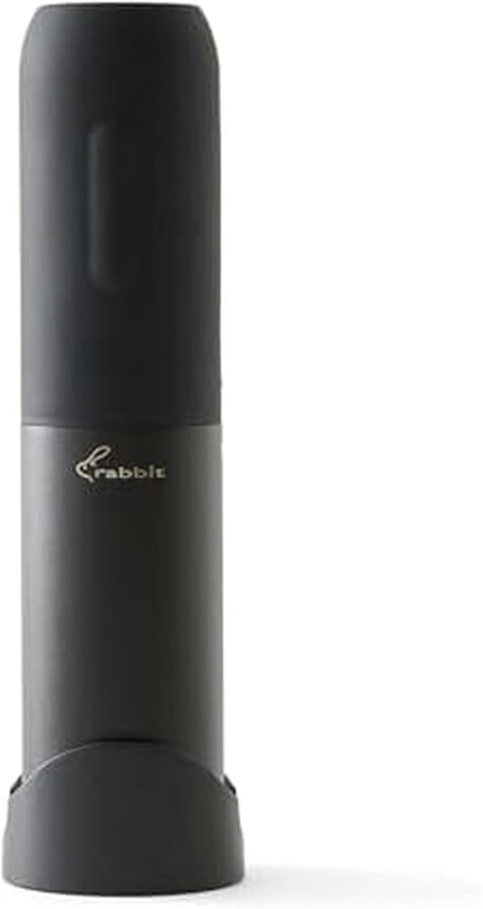 Rabbit Electric Corkscrew Wine Opener - Push Button Automatic Bottle Opener, Compact Design, Opens Bottles Quietly, Stores Vertically or Horizontally