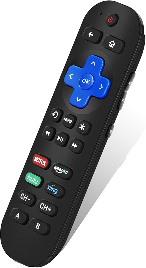 Gvirtue Replacement Remote Control - Compatible with Roku Express, Premiere, Ultra, Box, Player, 1, 2, 3, 4 - NOT for Stick or TV