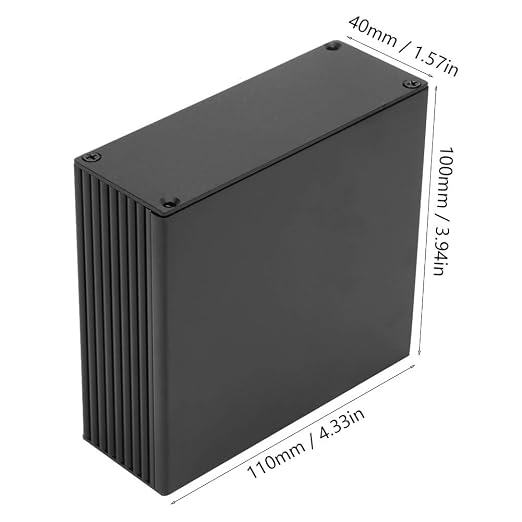 Circuit Board PCB Instrument Aluminum Cooling Box DIY Electronic Project Enclosure Case Shell Box for Electronic Products Heat dissipating