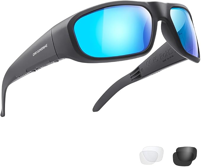 OhO sunshine Bluetooth Audio Sunglasses, Lightweight Open Ear Sport Glasses, 10H Playtime,Water Resistant with Voice Control