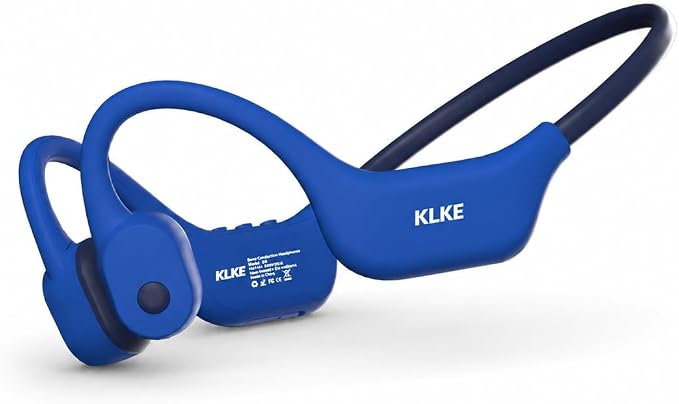 Open-Ear Bone Conduction Headphones for Running, Bluetooth Sports Headphones with Rear Safety Light, Dual Modes, Adjustable Fit, IP66 Waterproof, Mic, 10H Playtime for Gym Cycling