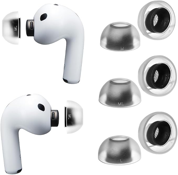 AZLA MAX AirPods Pro 3 Ear Tips, Medical Silicone Ear Tip Replacement
