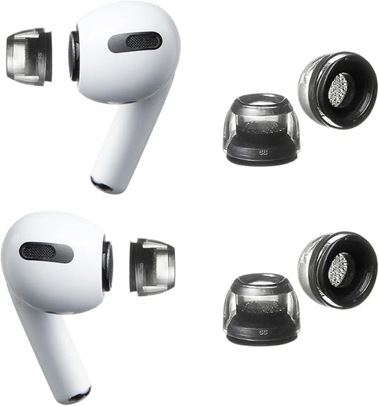 AZLA XELASTEC II for AirPods Pro 1st & 2nd Gen – Premium Single-Mold Ear Tips for AirPods Pro Ear Tip Replacement – Upgraded Fit & Noise Isolation – AirPod Pro 2 Ear Tips, AirPod Replacement Tips (SS)