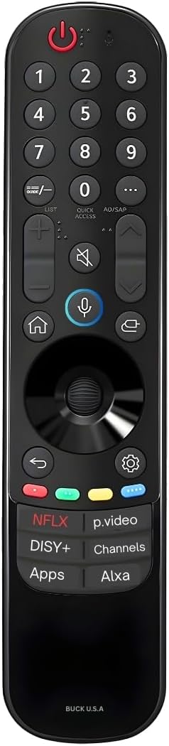 LG Magic Remote Control Replacement for 2019-2024 Smart TV Models - Easy Setup, Voice Control, Shortcut Keys - Works with LG OLED, QNED, NanoCell, UHD, WebOS, 4K/8K Smart TVs (MR19/20/21/22/23/24GA)