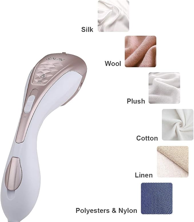 SALAV Steamer for clothes Handheld Iron 2 in 1, 2 Steam Settings, for Both Vertical and Horizontal Garment Handling, Ceramic Coated Metal Steam Panel, 150 ml Big Water Tank, 1150 Watt Rose Gold