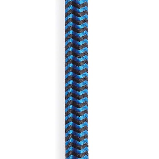 D'Addario Accessories D'Addario Guitar Cable - Guitar Lead - Instrument Cable - Guitar Accessories - Braided Cable - 15 Feet/4.57 Meters - Blue - 2 Pack