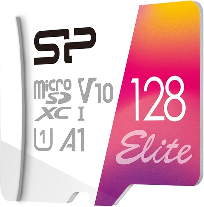 Silicon Power 3-Pack 128GB Elite UHS-I microSDXC Memory Card with SD Adapter