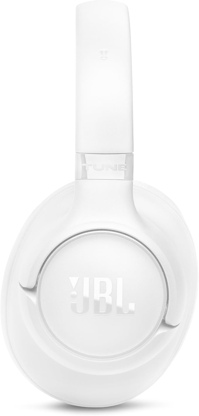 JBL Tune 730BT - Wireless Over-Ear Bluetooth® 6.0 Headphones with Powerful JBL Pure Bass Sound, 2 beamforming mics for Perfect Calls, Up to 76 Hours of Battery Life, & Multi-Point Connection (White)